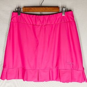 Tzu Tzu Tennis Skort Hot Pink Size L W/ Pocket FLAWED